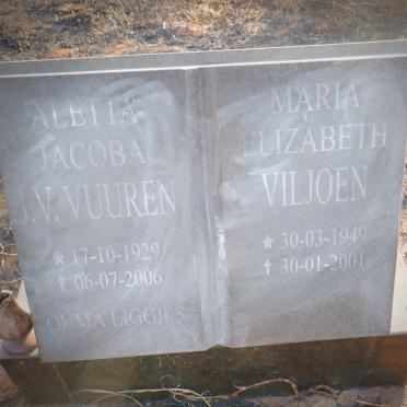 VUUREN Aletta Jacoba, J van 1929-2006 :: VILJOEN Maria Elizabeth 1949-2001