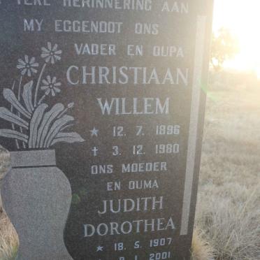 VUUREN Christiaan Willem, Janse van 1896-1980 &amp; Judith Dorothea 1907-2001