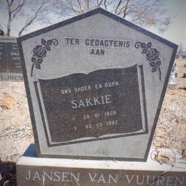 VUUREN Sakkie, Jansen van 1928-1992