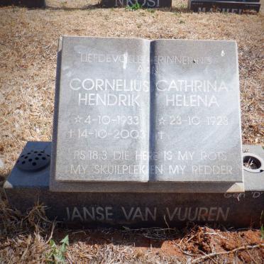 VUUREN Cornelius Hendrik, Janse van 1933-2003 &amp; Cathrina Helena 1928-