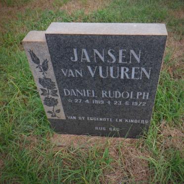 VUUREN Daniel Rudolph, Jansen van 1919-1972