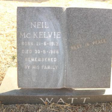 WATT Neil McKelvie 1913-1988