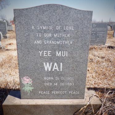 WAI Yee Mui 1900-1993