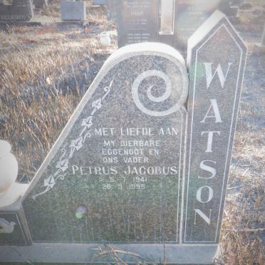 WATSON Petrus Jacobus 1941-1995