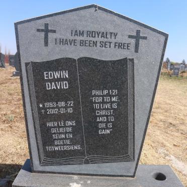 WALT Edwin David, van der 1993-2012