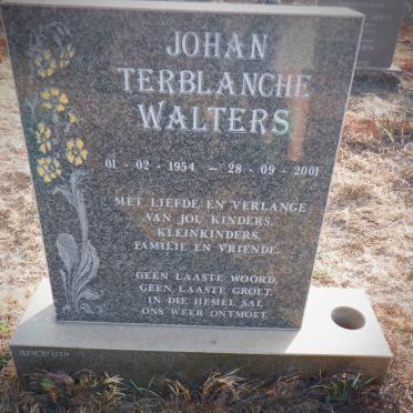 WALTERS Johan Terblanche 1954-2001
