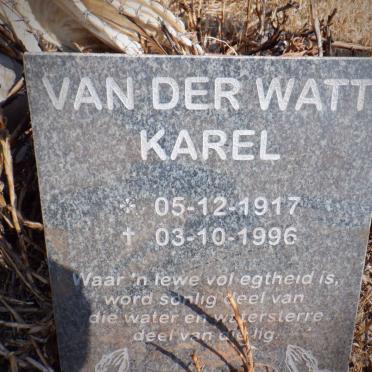 WATT Karel, van der 1917-1996
