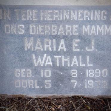 WATHALL Maria E.J. 1890-1972