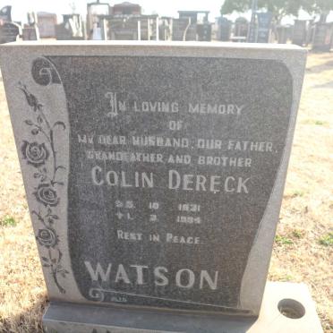 WATSON Colin Dereck 1931-1994