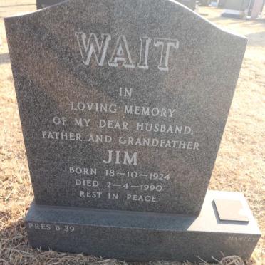WAIT Jim 1924-1990