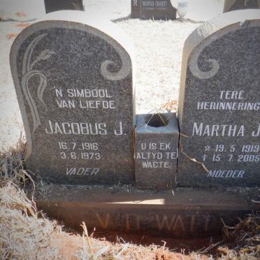 WATT Jacobus J., v.d. 1916-1973 &amp; Martha J. 1919-2005