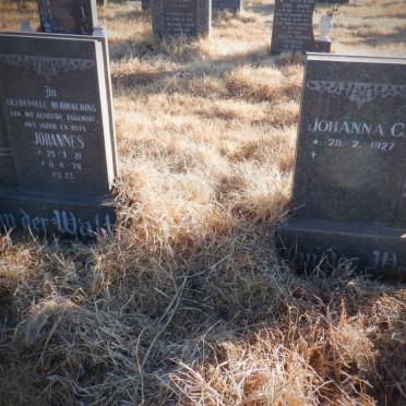 WALT Johannes, van der 1921-1978 &amp; Johanna C. 1927-