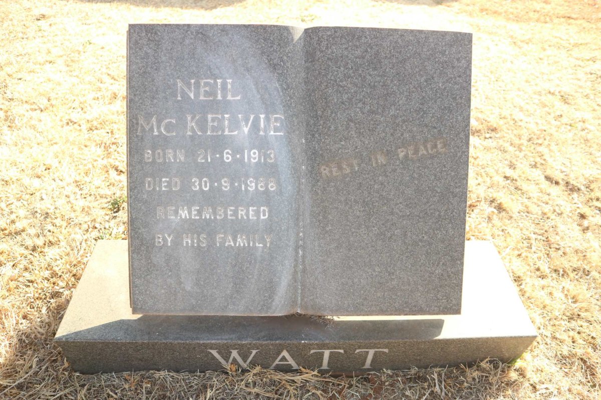WATT Neil McKelvie 1913-1988