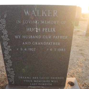 WALKER Hugh Felix 1927-1983
