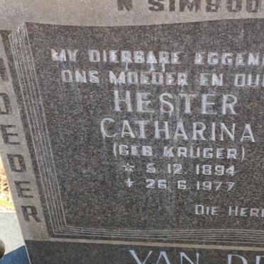 WALT Hendrik Johannes, van der 1902-1962 &amp; Hester Catharina KRUGER 1894-1977