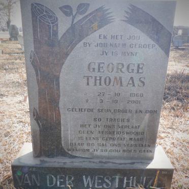 WESTHUIZEN George Thomas, van der 1968-2001