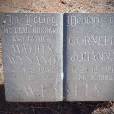 WESSELS Mathys Wynand 1906-1971 &amp; Cornelia Johanna 1921-1982