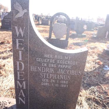 WEIDEMAN Hendrik Jacobus Stephanus 1940-1987