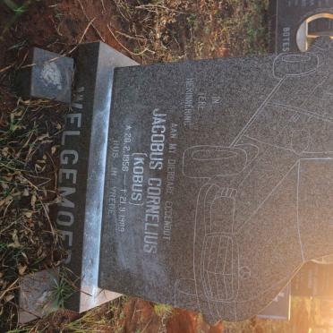 WELGEMOED Jacobus Cornelius 1956-1989