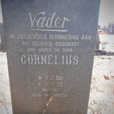 WESTHUIZEN Cornelius, van der 1911-1975