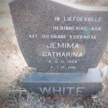 WHITE Jemima Catharina 1926-1981