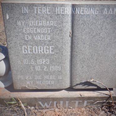 WHITE George 1923-1989