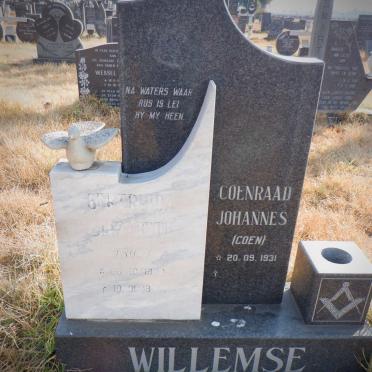 WILLEMSE Coenraad Johannes 1931- &amp; Gertruida Elizabeth  1937-1987