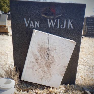 WIJK Johannes Hendrik, van 1902-1978 &amp; Magdalena Johanna 1905-1973