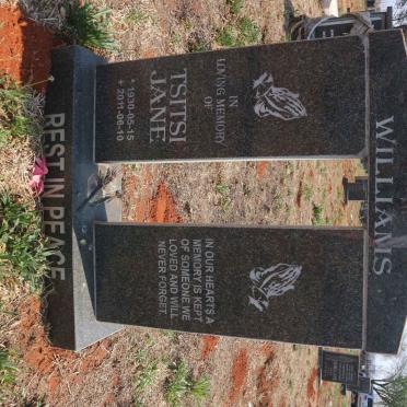 WILLIAMS Tsitsi Jane 1930-2011