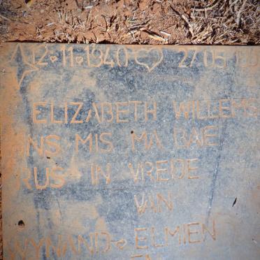 WILLEMSE Elizabeth 1940-1993