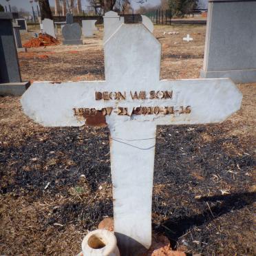 WILSON Deon 1959-2010
