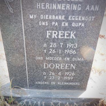 WILMANS Freek 1913-1986 &amp; Doreen 1926-1989