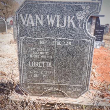 WIJK Loretta, van 1953-1995