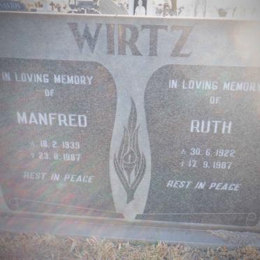 WIRTZ Manfred 1939-1987 &amp; Ruth 1922-1987