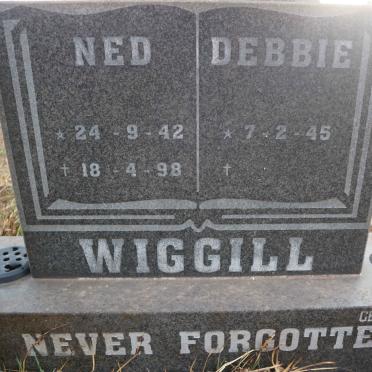 WIGGILL Ned 1942-1998 &amp; Debbie 1945-