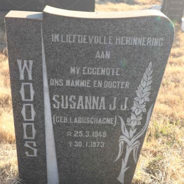 WOODS Susanna J.J. nee LABUSCHAGNE 1948-1973