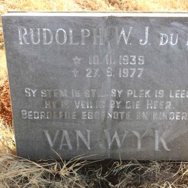 WYK Rudolph W.J. du P., van 1939-1977
