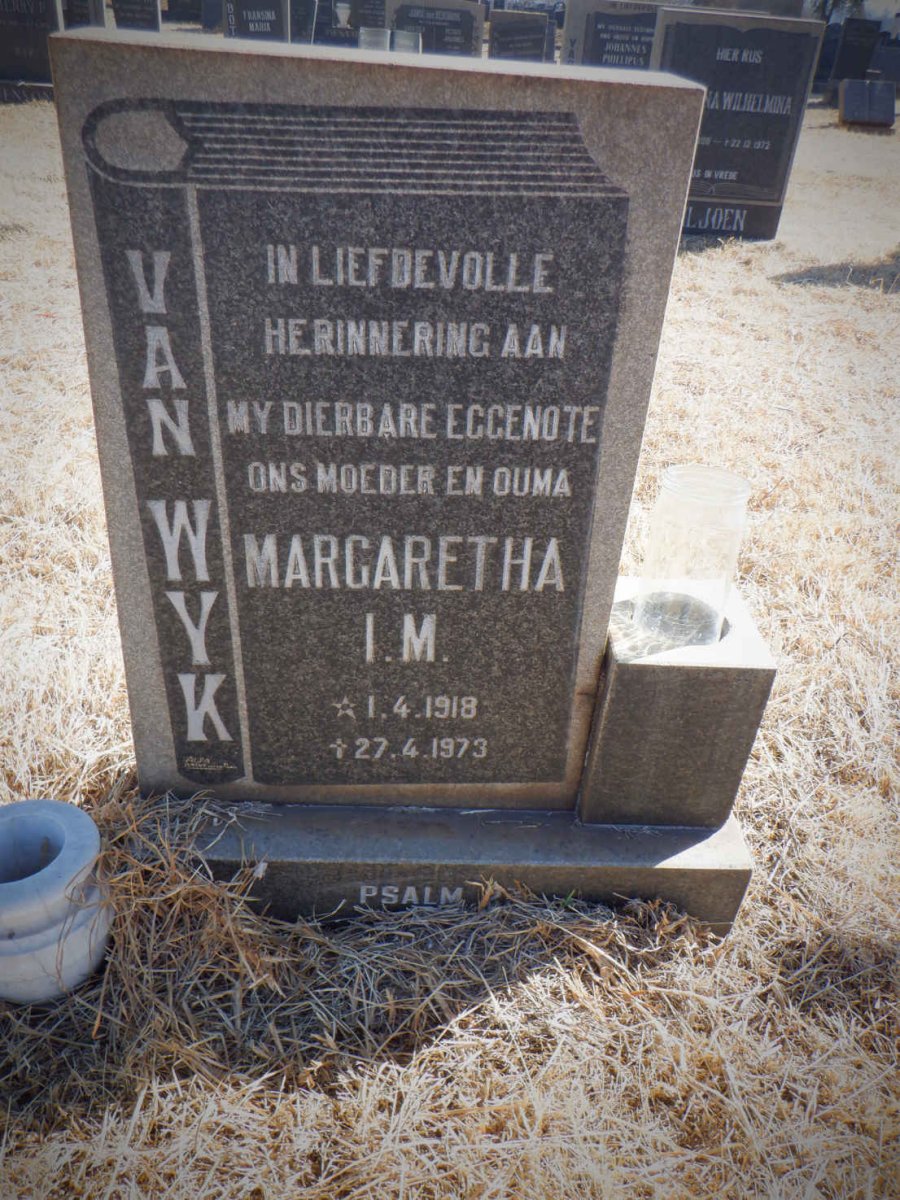 WYK Margaretha I.M., van 1918-1973