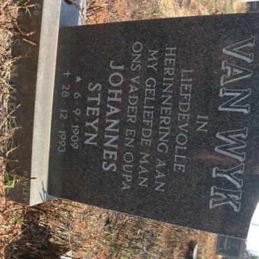 WYK Johannes Steyn, van 1909-1993