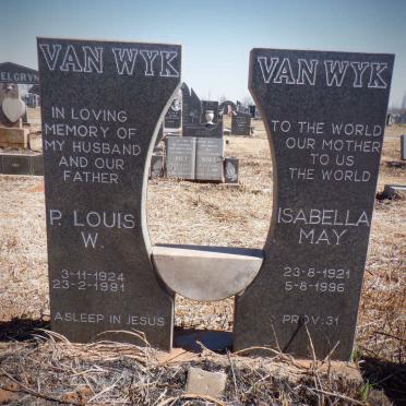 WYK P. Louis W., van 1924-1991 &amp; Isabella May 1921-1996