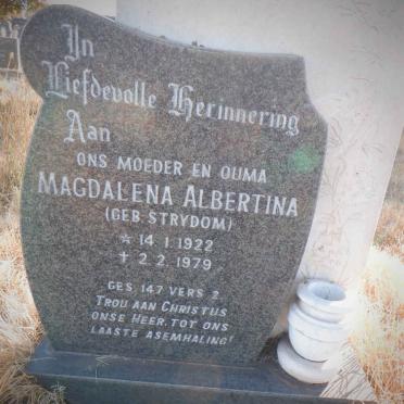 WYK Magdalena Albertina, van nee STRYDOM 1922-1979