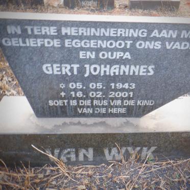 WYK Gert Johannes, van 1943-2001