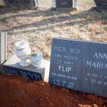 WYK Jan Mattys, van 1911-1982 &amp; Anna Maria O. 1914-2004 :: VAN WYK Flip 1941-2012