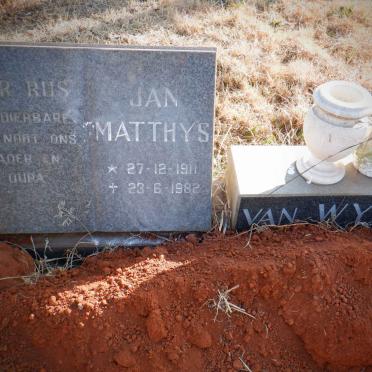 WYK Jan Mattys, van 1911-1982 &amp; Anna Maria O. 1914-2004 :: VAN WYK Flip 1941-2012