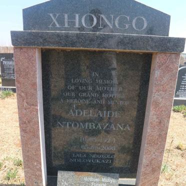 XHONGO Adelaide Ntombazana 1921-2008 