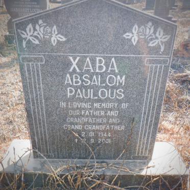 XABA Absalom Paulous 1944-2001