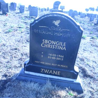 ZWANE Sbongile Christina 1966-2012