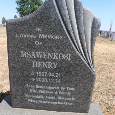 ZUMA Msawenkosi Henry 1967-2008