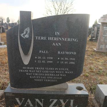 ZYL Raymond, van 1941-2006 &amp; Pall 1938-1999 