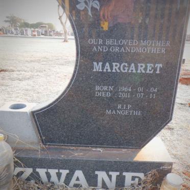 ZWANE Margaret 1964-2011